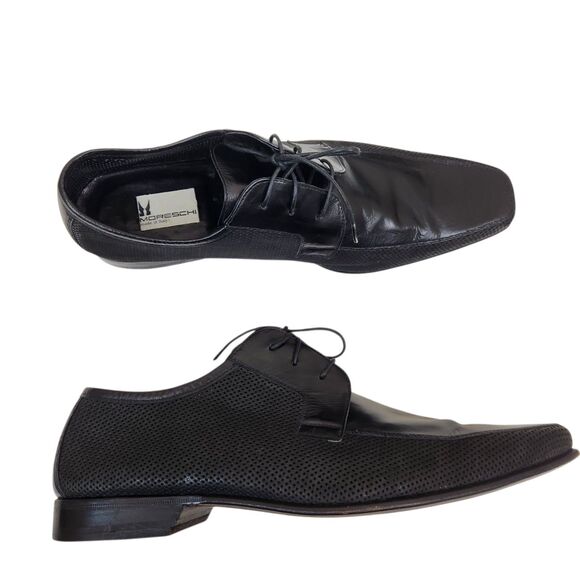 Moreschi Mens Italian Made Leather Lace Up Quiet Luxury Oxford Dress Shoes 9.5 main image 4